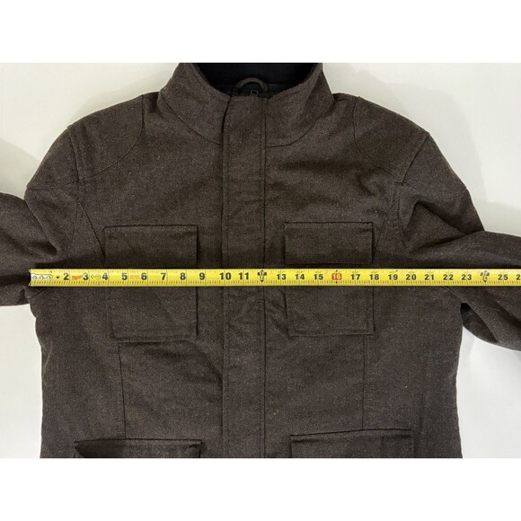 Apt 9 Men’s Utility Wool Blend Tweed Pattern Coat Size L - Picture 10 of 10